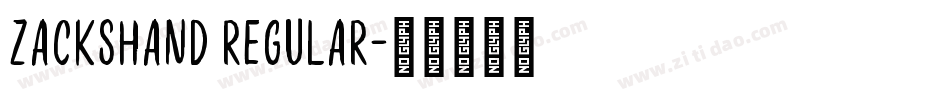 ZacksHand Regular字体转换